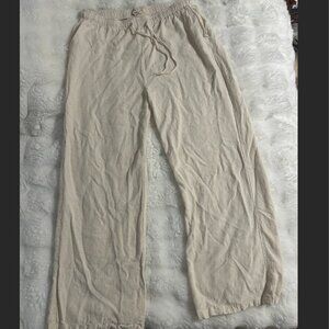 Off-White Linen Pants